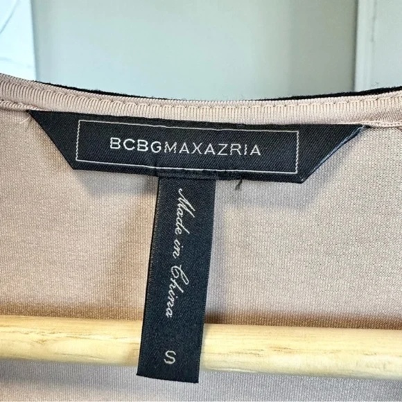 BCBGMaxazria Kinley Luxe Stripe Lace long sleeve Dress - Picture 13 of 15